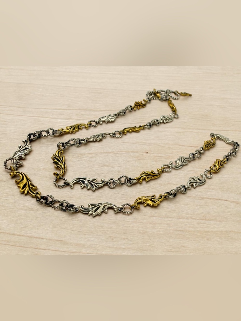 Echo of the Dreamer Acanthus Sterling Bronze 26-28” Necklace Artisan Designer - Picture 11 of 17
